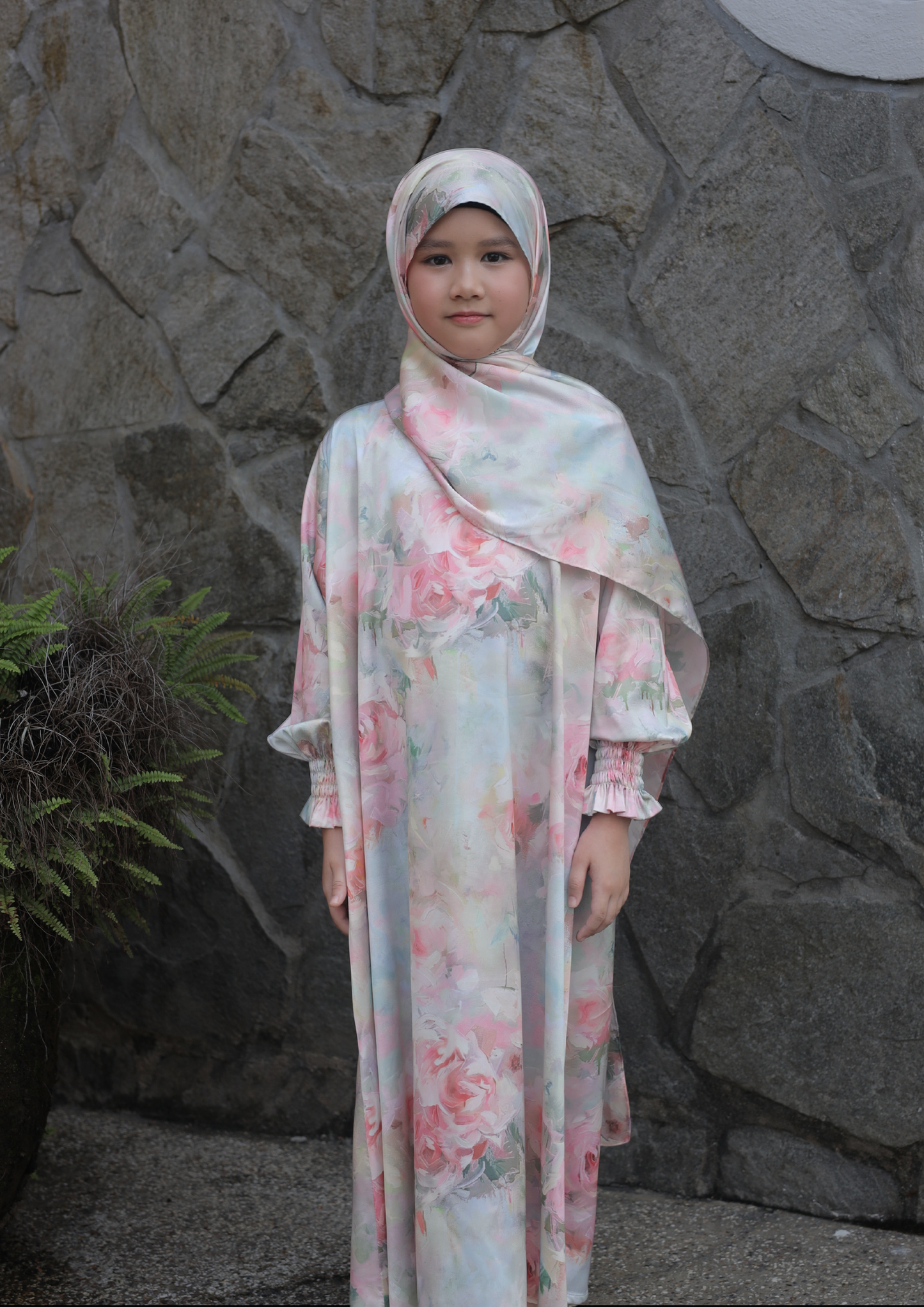 AURA ABAYA KIDS + IESA KURTA TELUK BELANGA KIDS