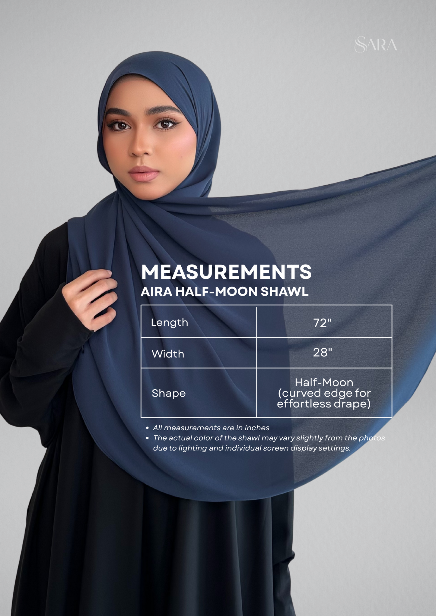 AIRA HALF-MOON SHAWL