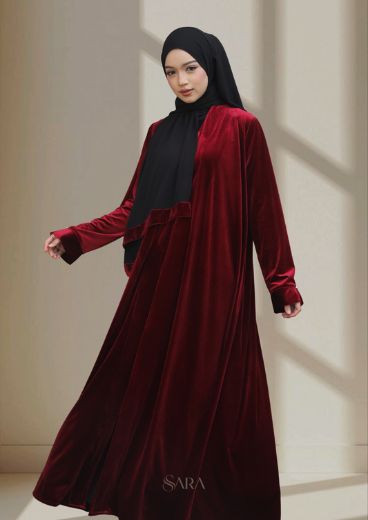 VELORA ABAYA (SET WITH SHAWL)