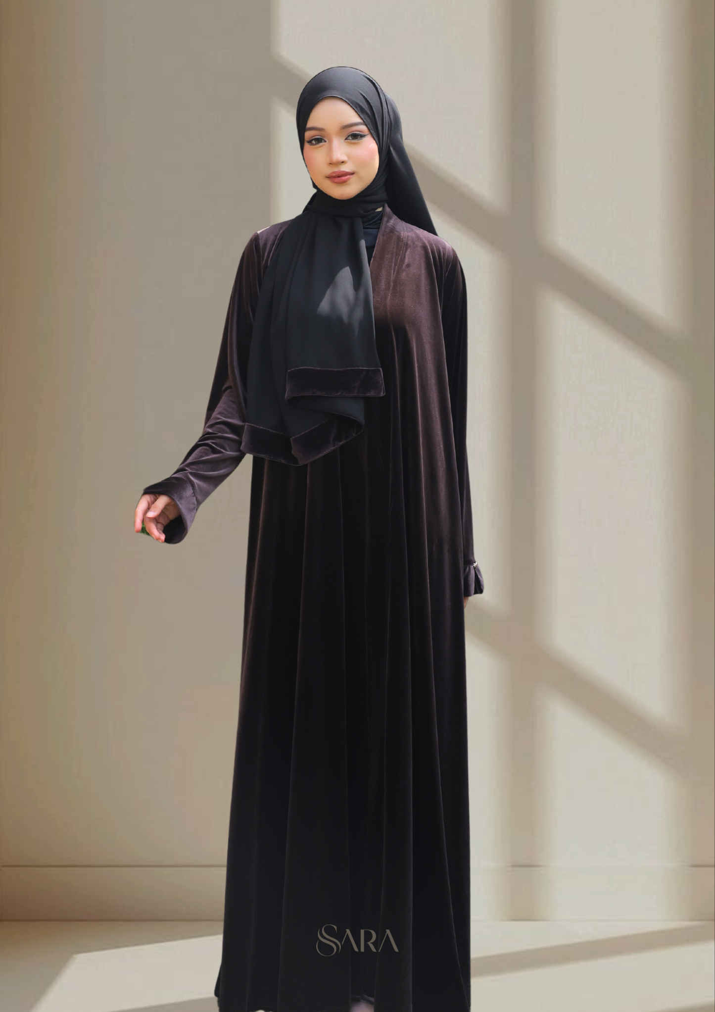 VELORA ABAYA (SET WITH SHAWL)