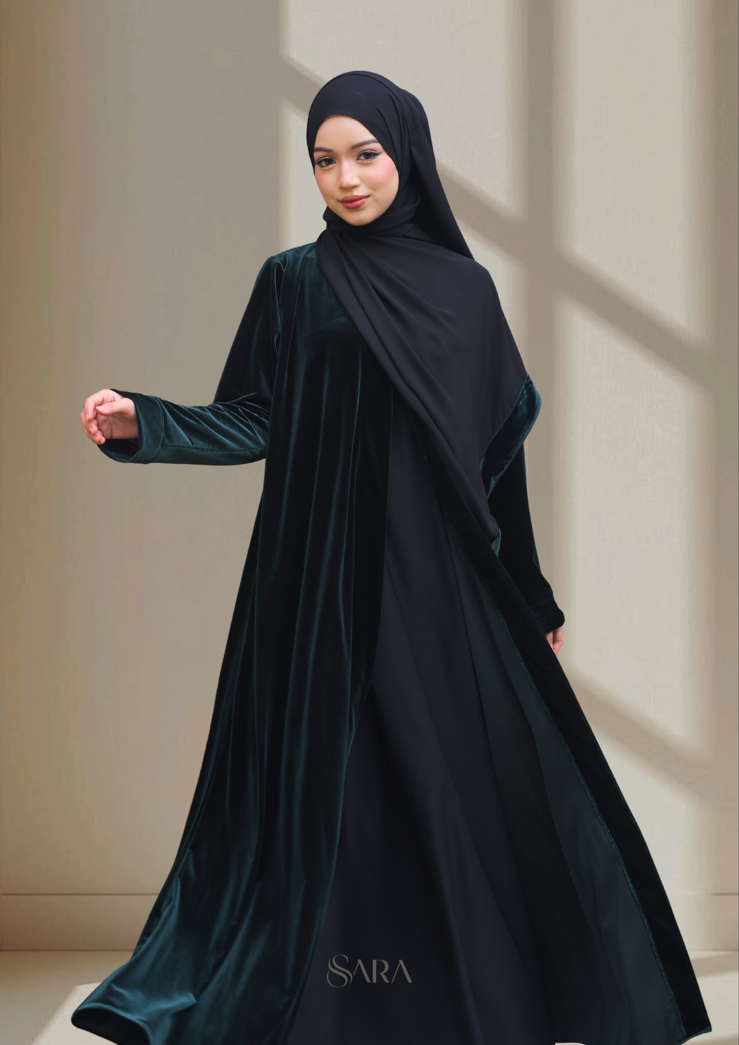 VELORA ABAYA (SET WITH SHAWL)