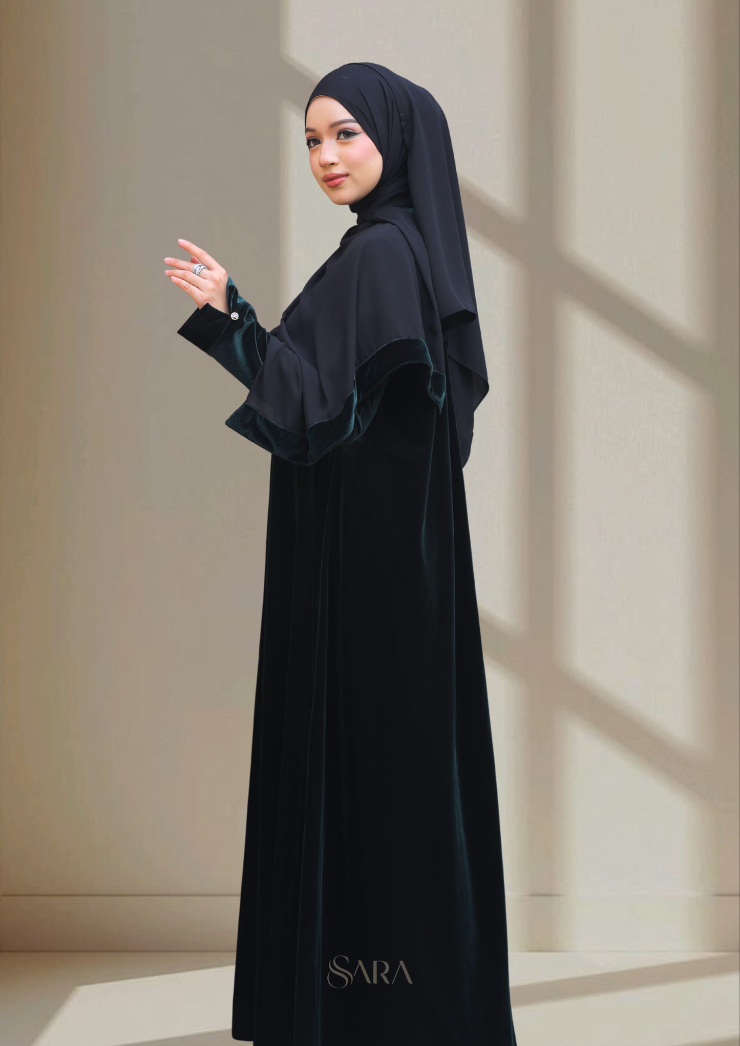 VELORA ABAYA (SET WITH SHAWL)