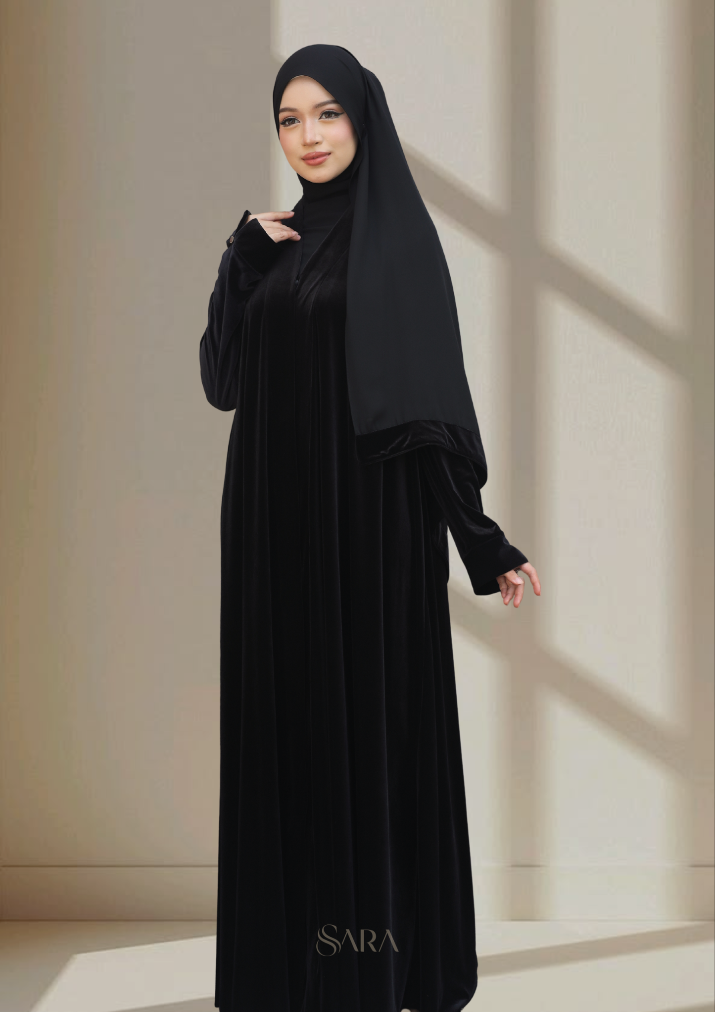 VELORA ABAYA (SET WITH SHAWL)