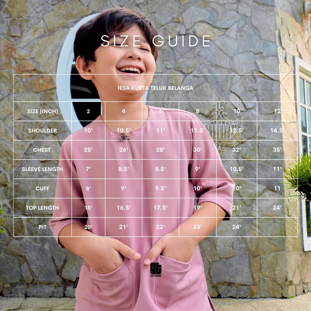 AURA ABAYA KIDS + IESA KURTA TELUK BELANGA KIDS